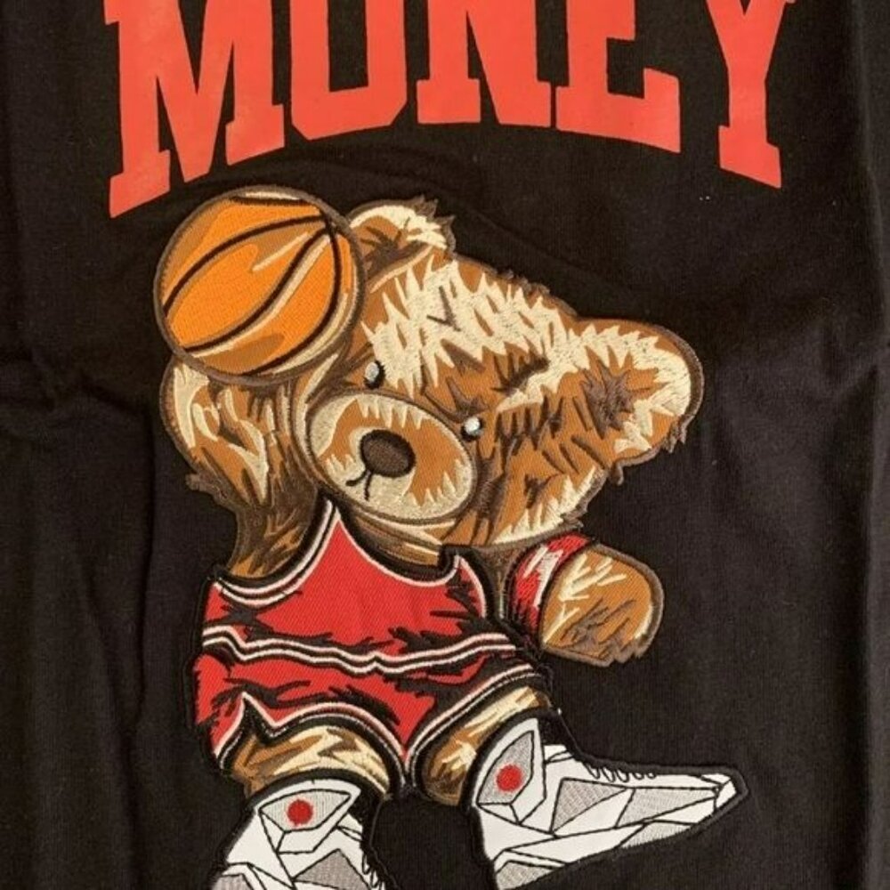 Fwrd Boy's T-Shirt Embroidered Baller Bear Money Nwt M (5) — image 2 of 6